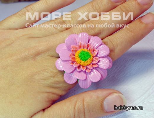 Кольцо с цветком герберы из полимерной глины. Бижутерия своими руками Кольцо с цветком герберы из полимерной глины. Бижутерия своими руками,,полимерная глина,лепка,кольца своими руками,бижутерия своими руками,герберы из пластики,герберы из полимерной глины,мастер-касс,полимерная глина для начинающих,герберы,кольца
